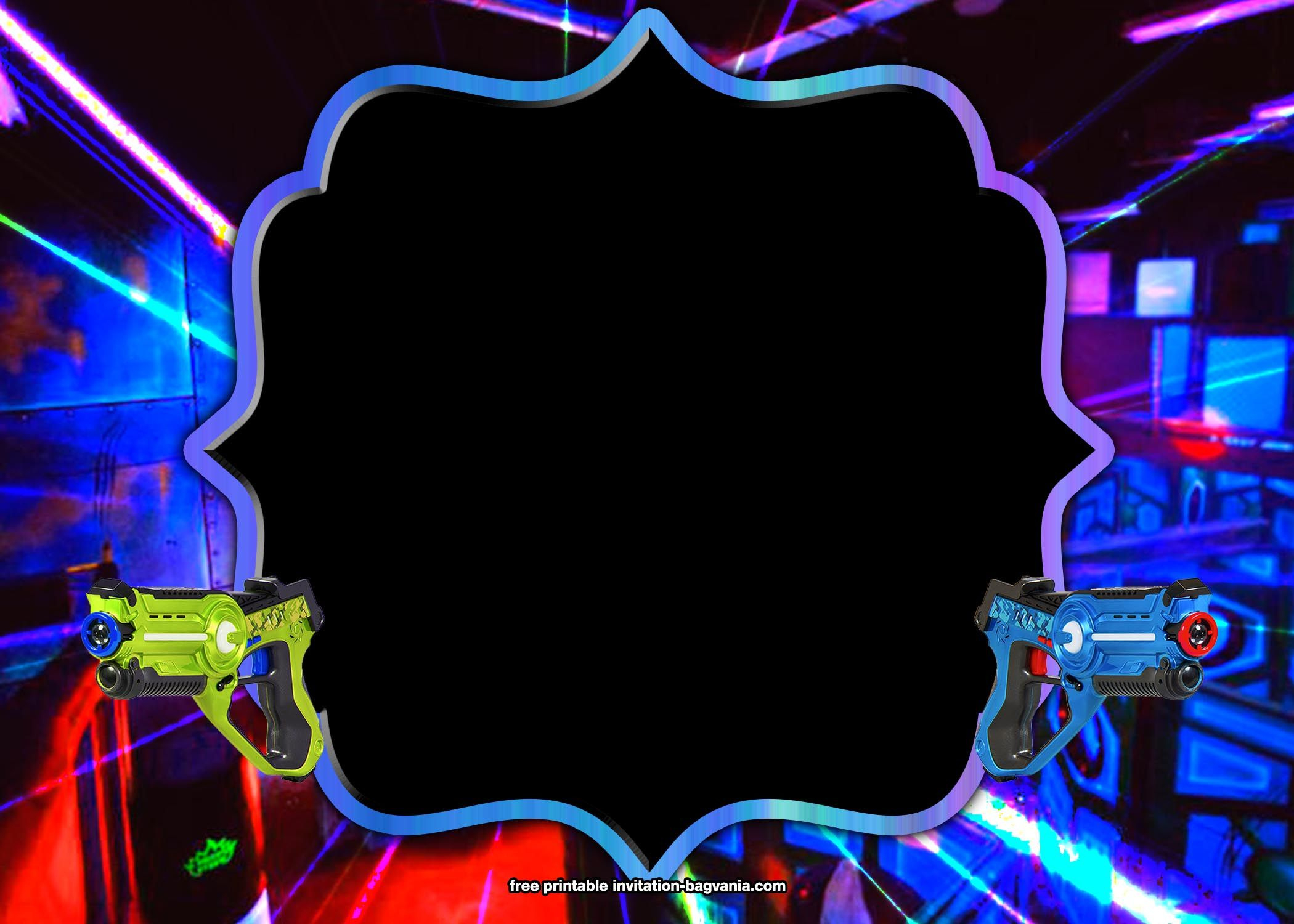 Free Laser Tag Birthday Invitation Templates | Download Hundreds with regard to Free Printable Laser Tag Invitation Template