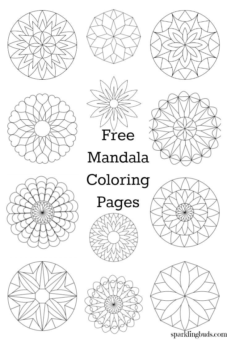 Free Mandala Coloring Pages inside Free Printable Mandala Patterns
