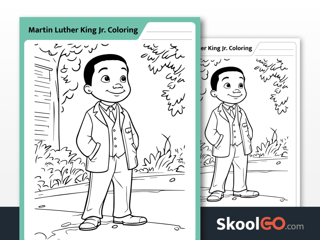 Free Martin Luther King Jr. Coloring Page For Kids intended for Free Printable Martin Luther King Jr Worksheets For Kindergarten
