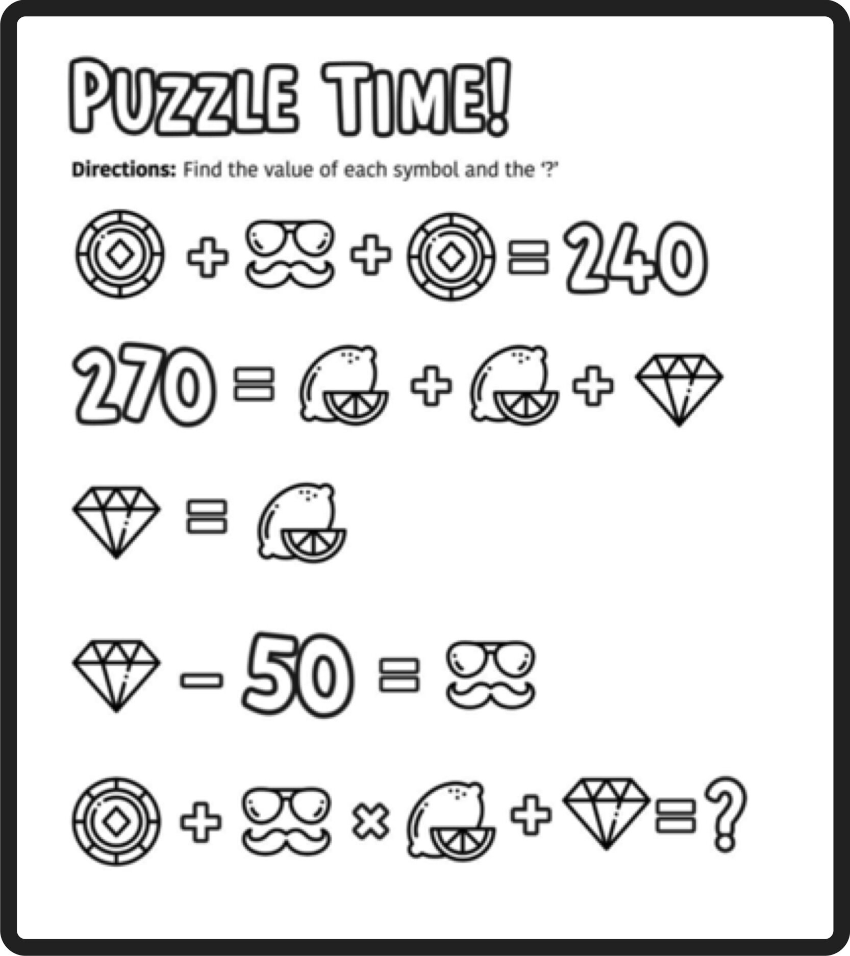 Free Math Puzzles — Mashup Math - Worksheets Library within Free Printable Math Puzzles