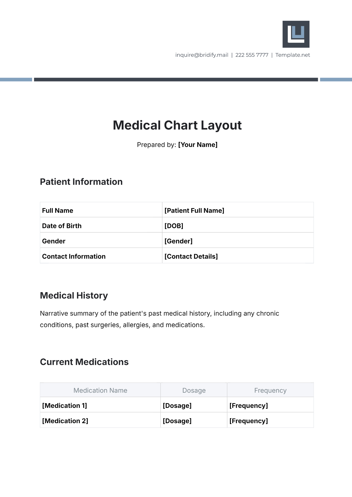 Free Medical Chart Templates, Editable And Printable regarding Free Printable Medical Chart Forms