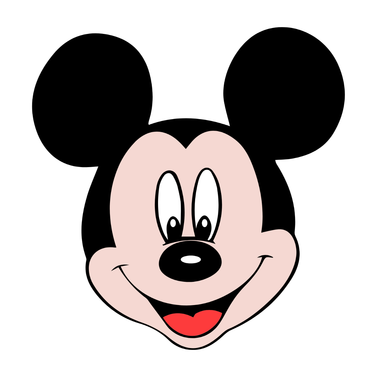 Free Mickey Mouse Head Clipart Template To Edit Online with Free Printable Mickey Mouse Head