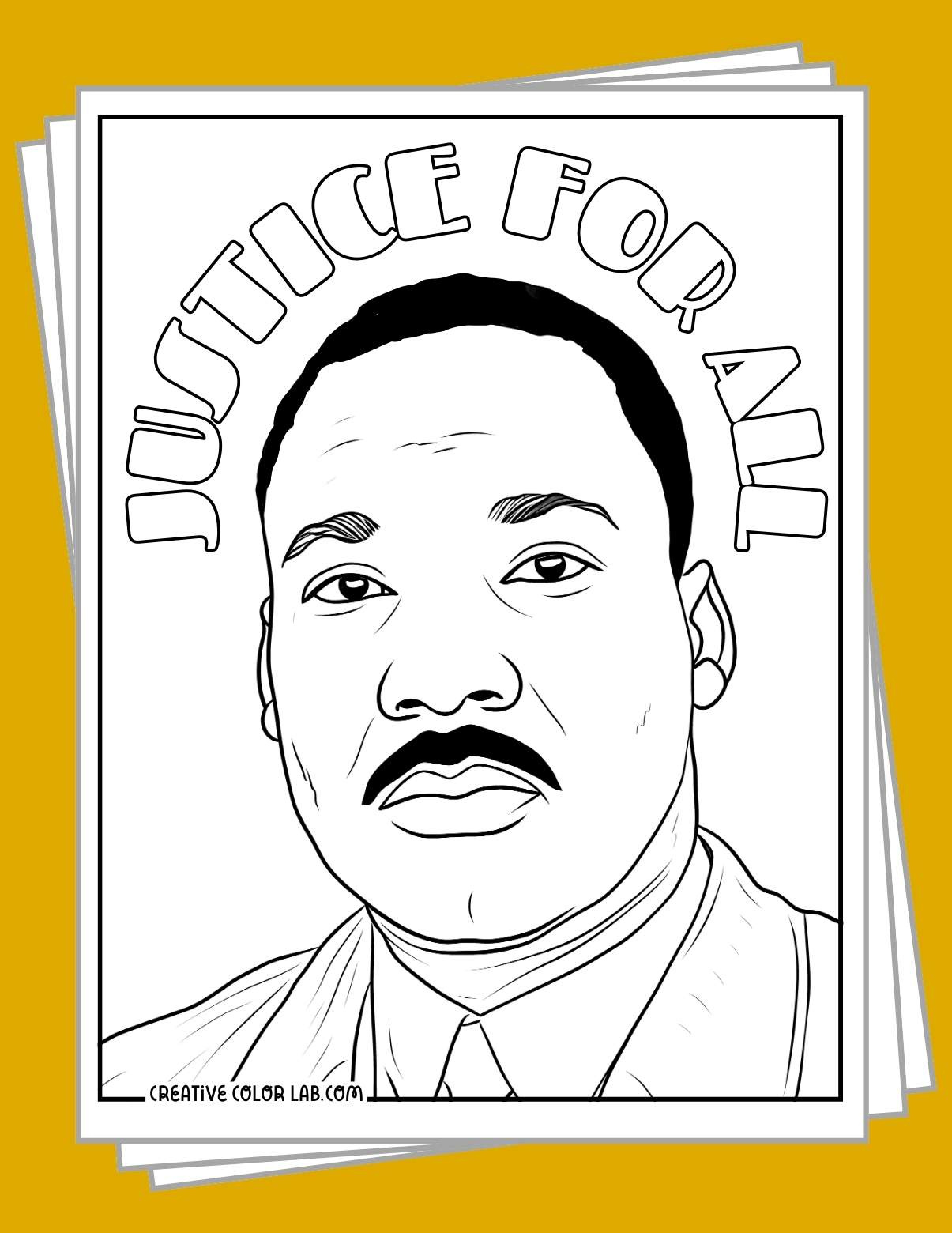Free Mlk Day Coloring Pages | Martin Luther King Jr Printables within Martin Luther King Free Printable Coloring Pages
