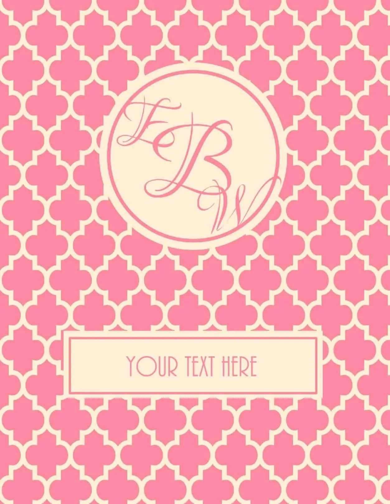 Free Monogram Binder Cover intended for Free Printable Monogram Binder Covers