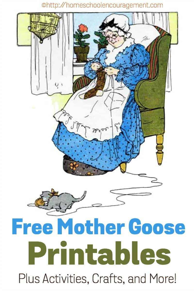 Free Mother Goose Printables Plus Crafts, Activities, And More! intended for Free Printable Mother Goose Nursery Rhymes