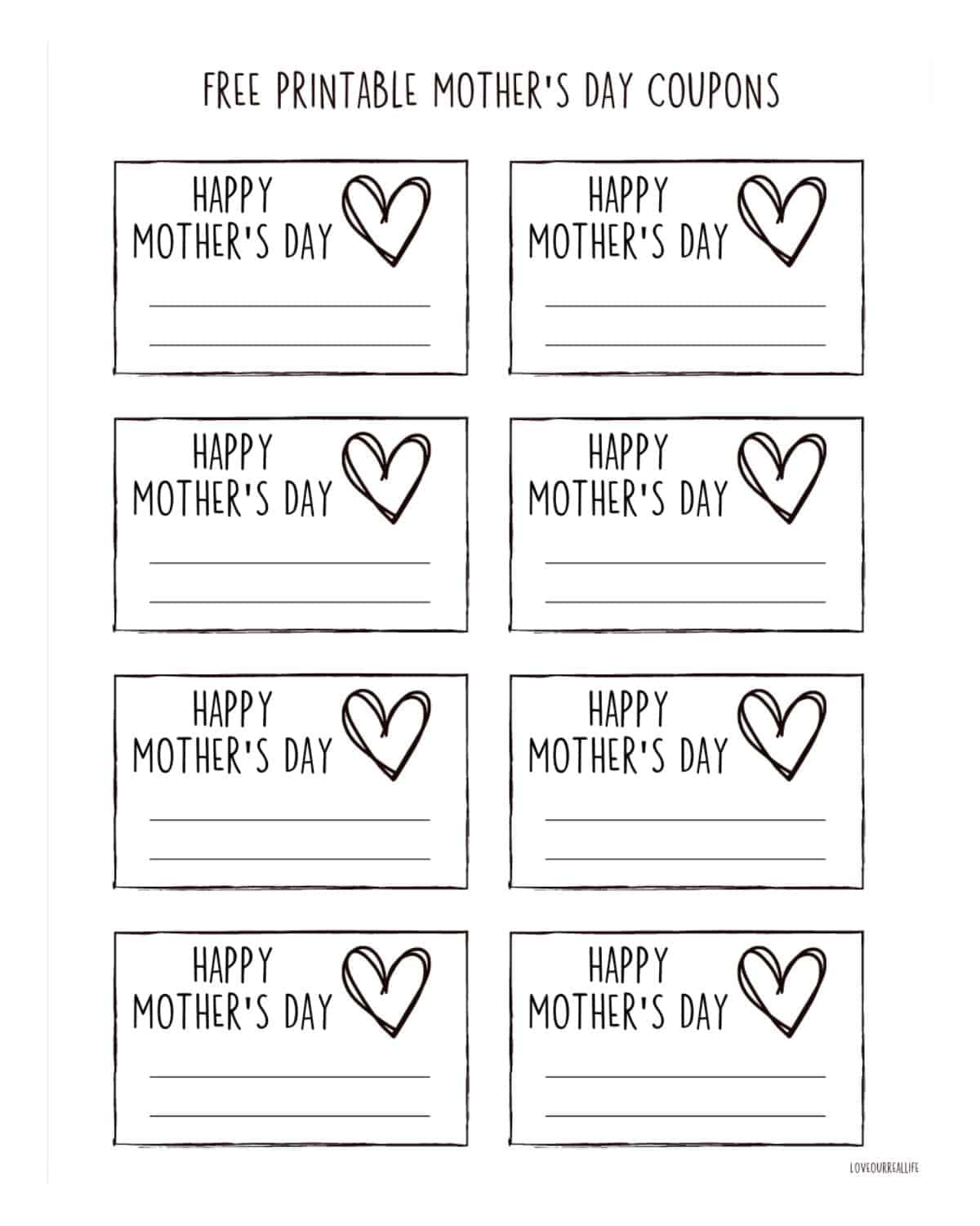 Free Mother&amp;#039;S Day Gift Tag Printable- Gifts Or Cupcake Toppers in Free Printable Mothers Day Gifts