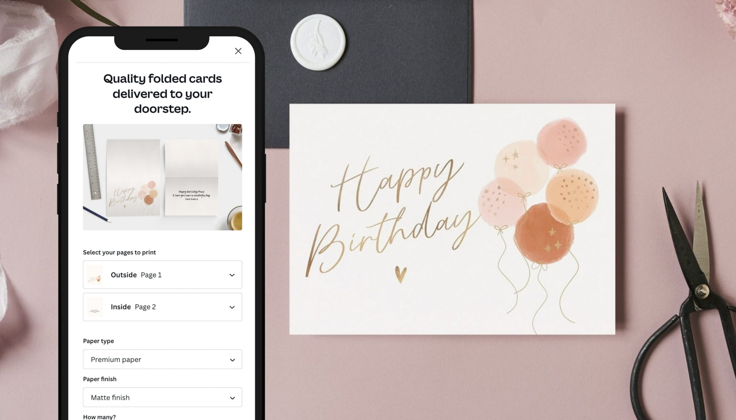 Free Online Birthday Card Maker | Canva intended for Create Greeting Cards Online Free Printable