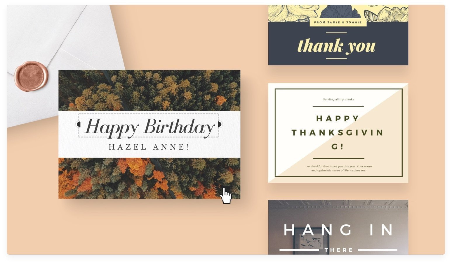 Free Online Card Maker - Create Custom Card Designs | Canva within Create Greeting Cards Online Free Printable
