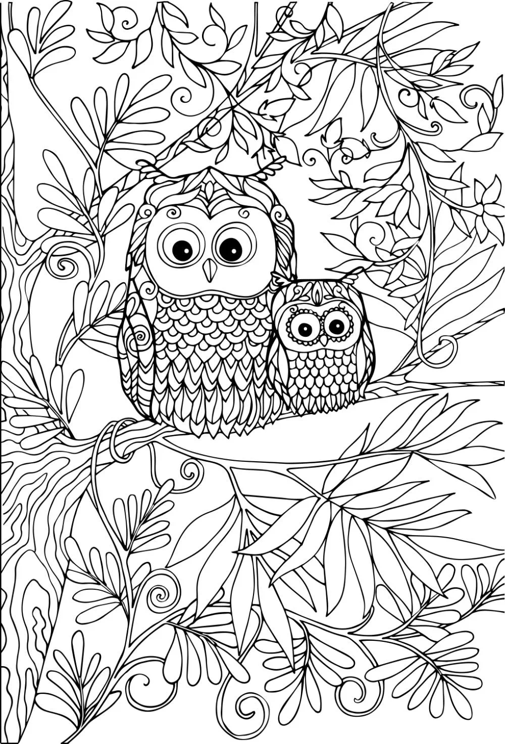 Free Owl Coloring Pages For Download (Printable Pdf) for Free Printable Owl Coloring Sheets