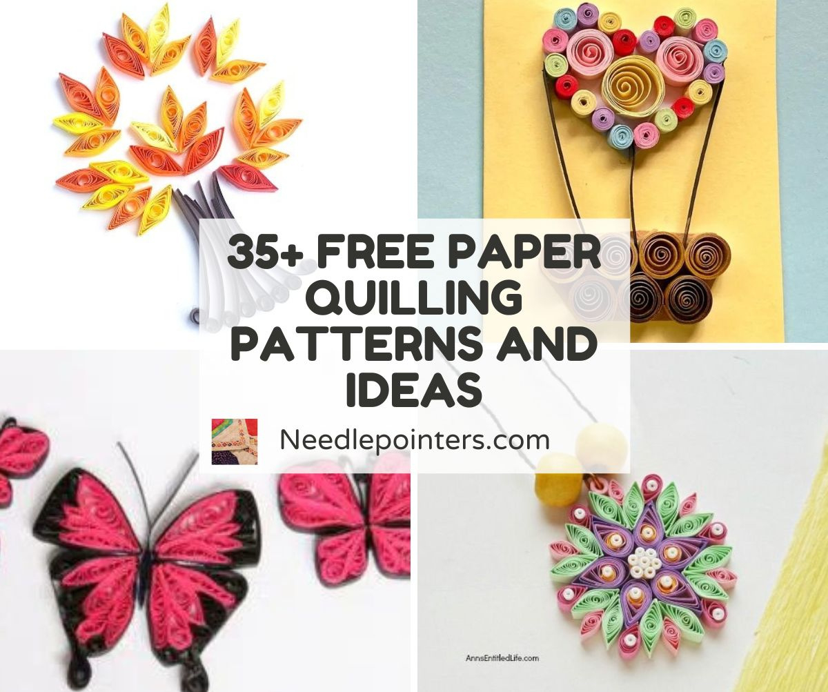 Free Paper Quilling Patterns And Ideas | Needlepointers for Free Printable Quilling Patterns