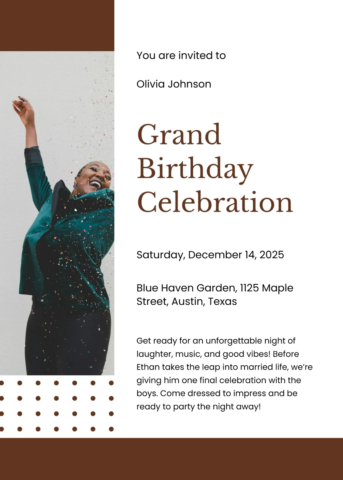 Free Party Invitation Templates, Editable And Printable with regard to Free Printable Birthday Invitation Templates