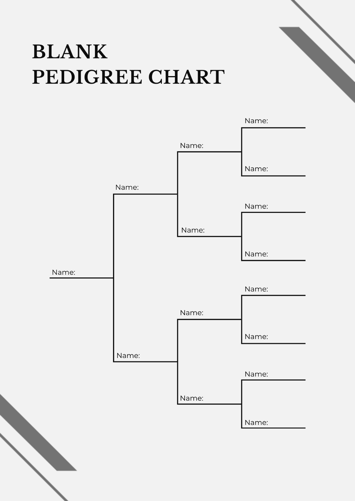 Free Pedigree Chart Templates, Editable And Printable pertaining to Free Printable Dog Pedigree Generator