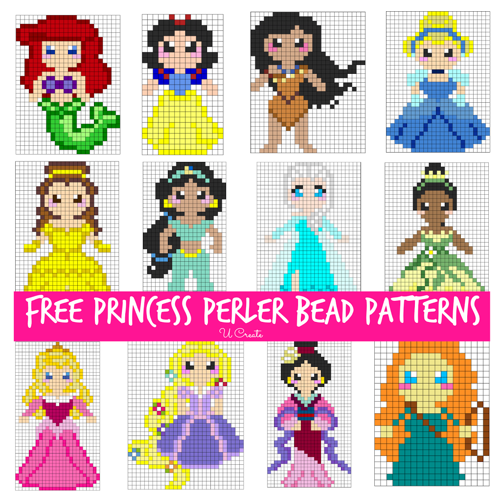 Free Perler Bead Patterns For Kids! - U Create inside Pony Bead Patterns Free Printable