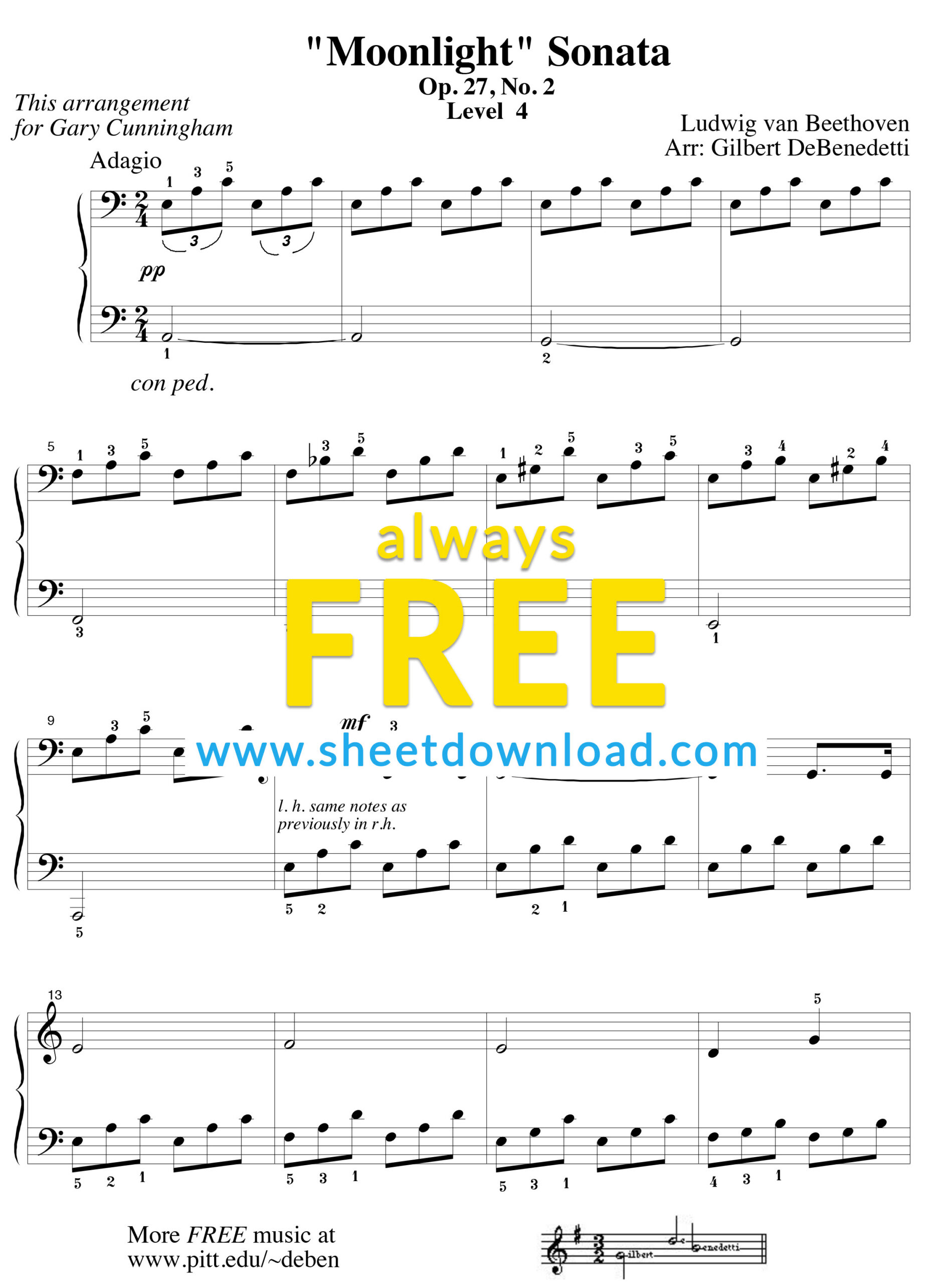 Free Piano Sheet Music To Download And Print - High Quality Pdfs for Free Piano Sheet Music Online Printable Popular Songs