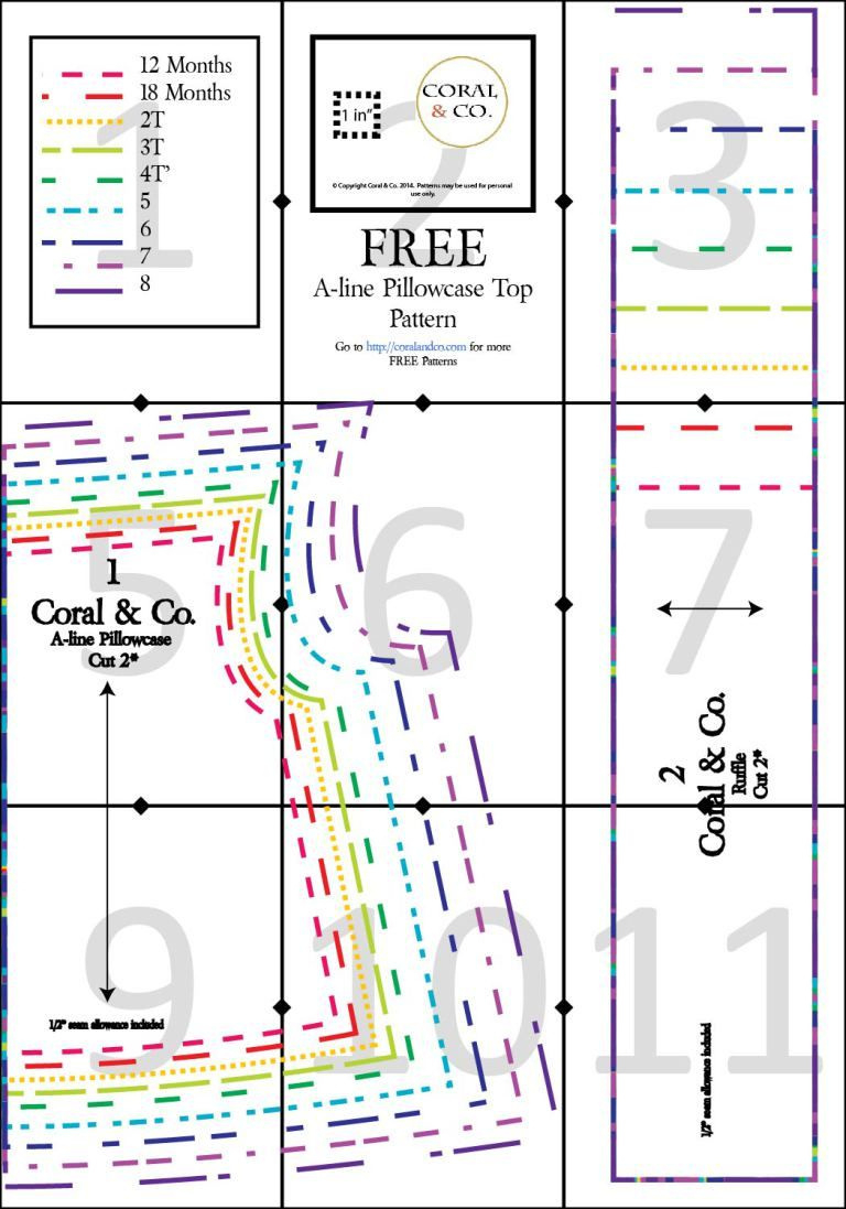 Free Pillowcase Dress Top Pattern With Pdf Download intended for Free Printable Pillowcase Dress Pattern