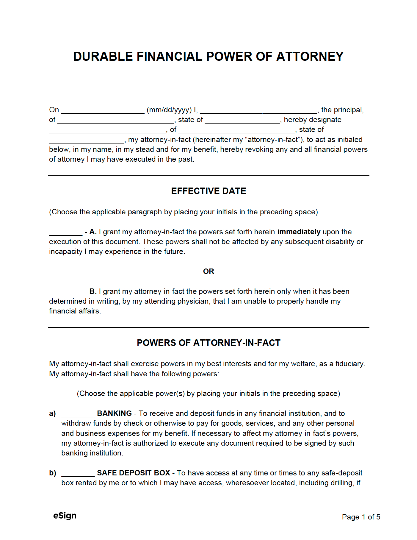 Free Power Of Attorney Forms (12) | Pdf | Word pertaining to Free Printable Power Of Attorney Forms Online