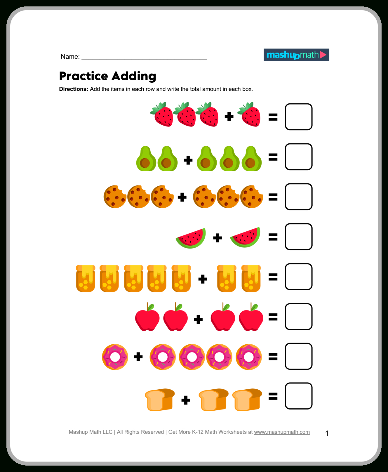 Free Preschool Math Worksheets—Printable — Mashup Math pertaining to Free Printable Preschool Math Worksheets