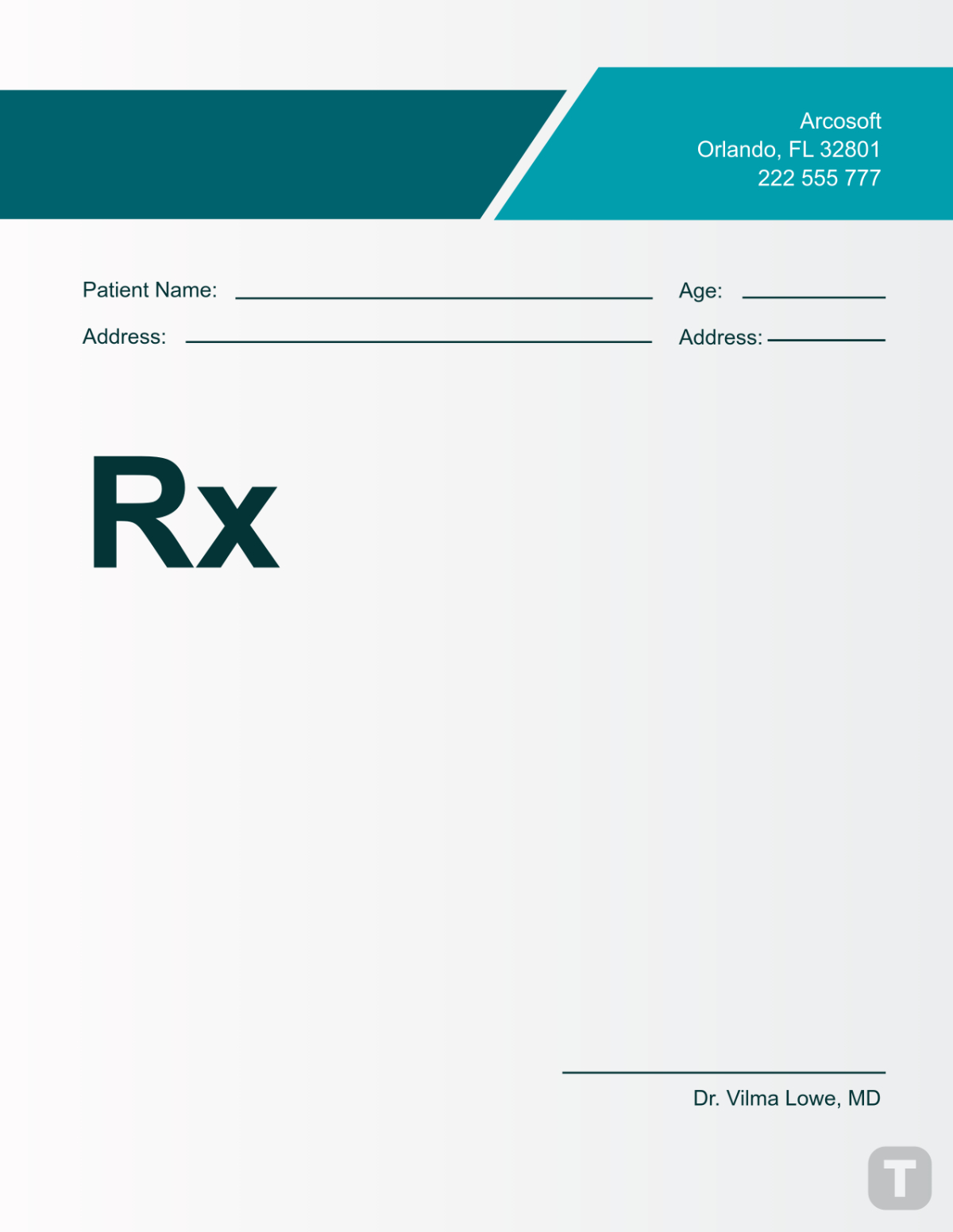Free Prescription Templates To Edit Online for Free Printable Prescription Pad