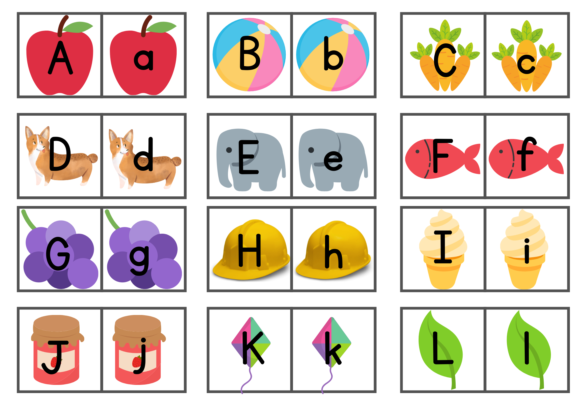 Free Printable Abc Memory Matching Game - Lovinghomeschool regarding Free Printable Matching Cards