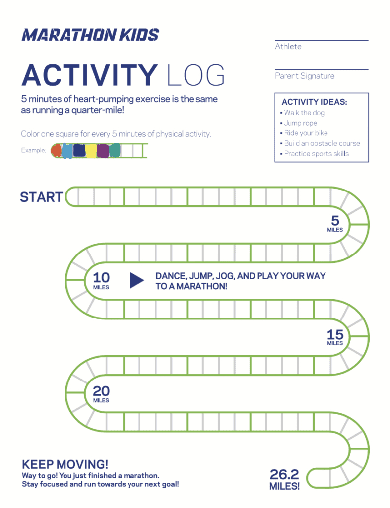 Free Printable Activity Log within Free Printable Running Log