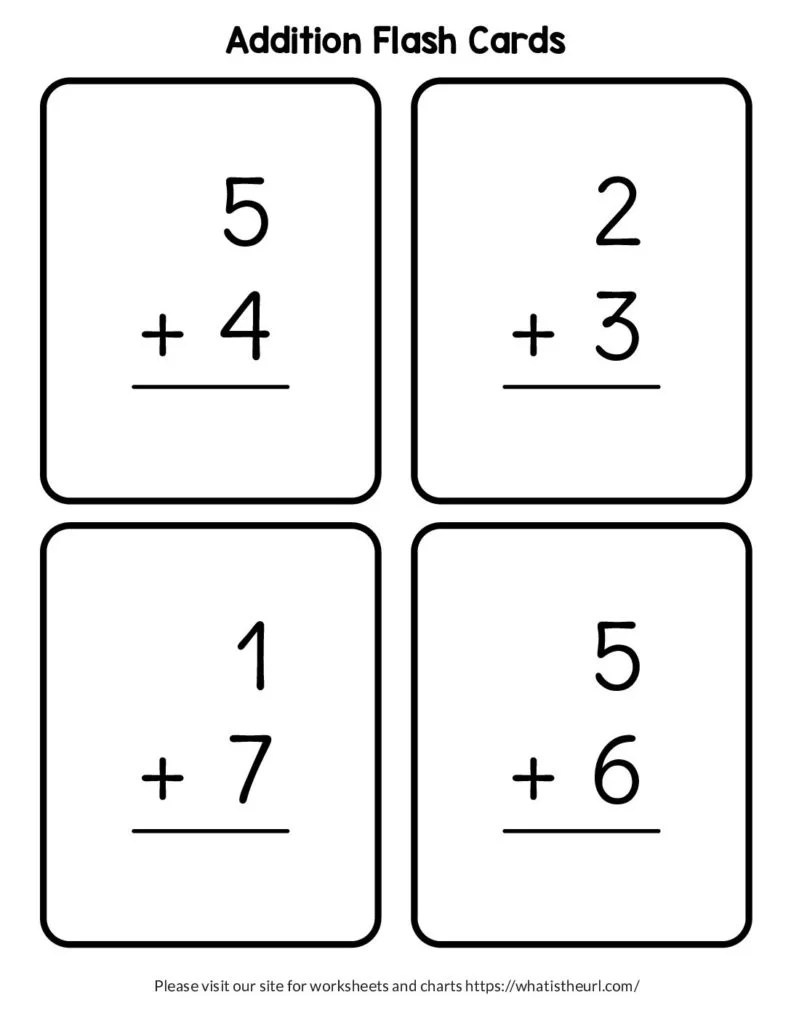 Free Printable Addition And Subtraction Flashcards - Printable inside Free Printable Math Flashcards Addition