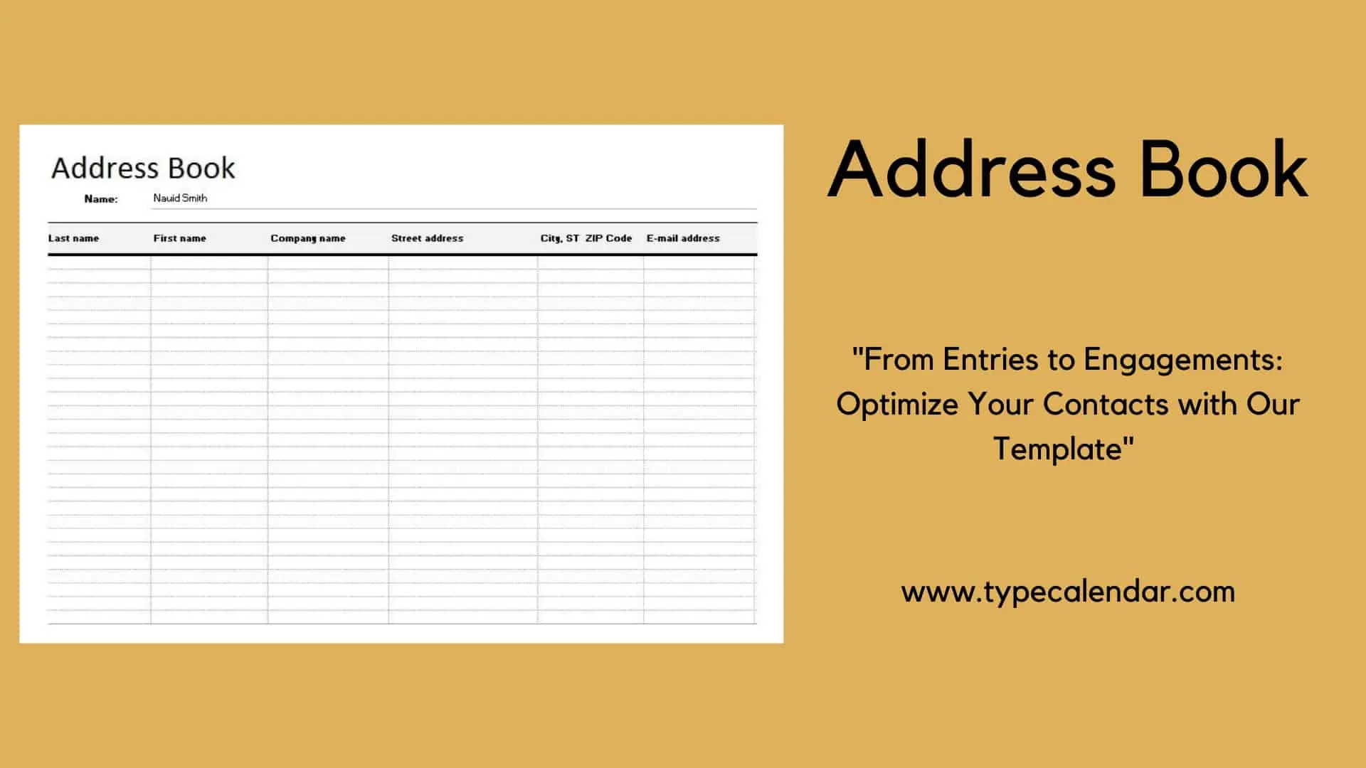 Free Printable Address Book Templates [Pdf, Excel, Word] within Free Printable Address Book