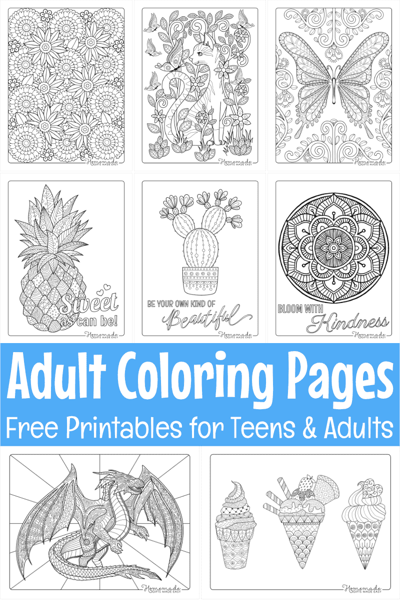 Free Printable Adult Coloring Pages inside Free Printable Images