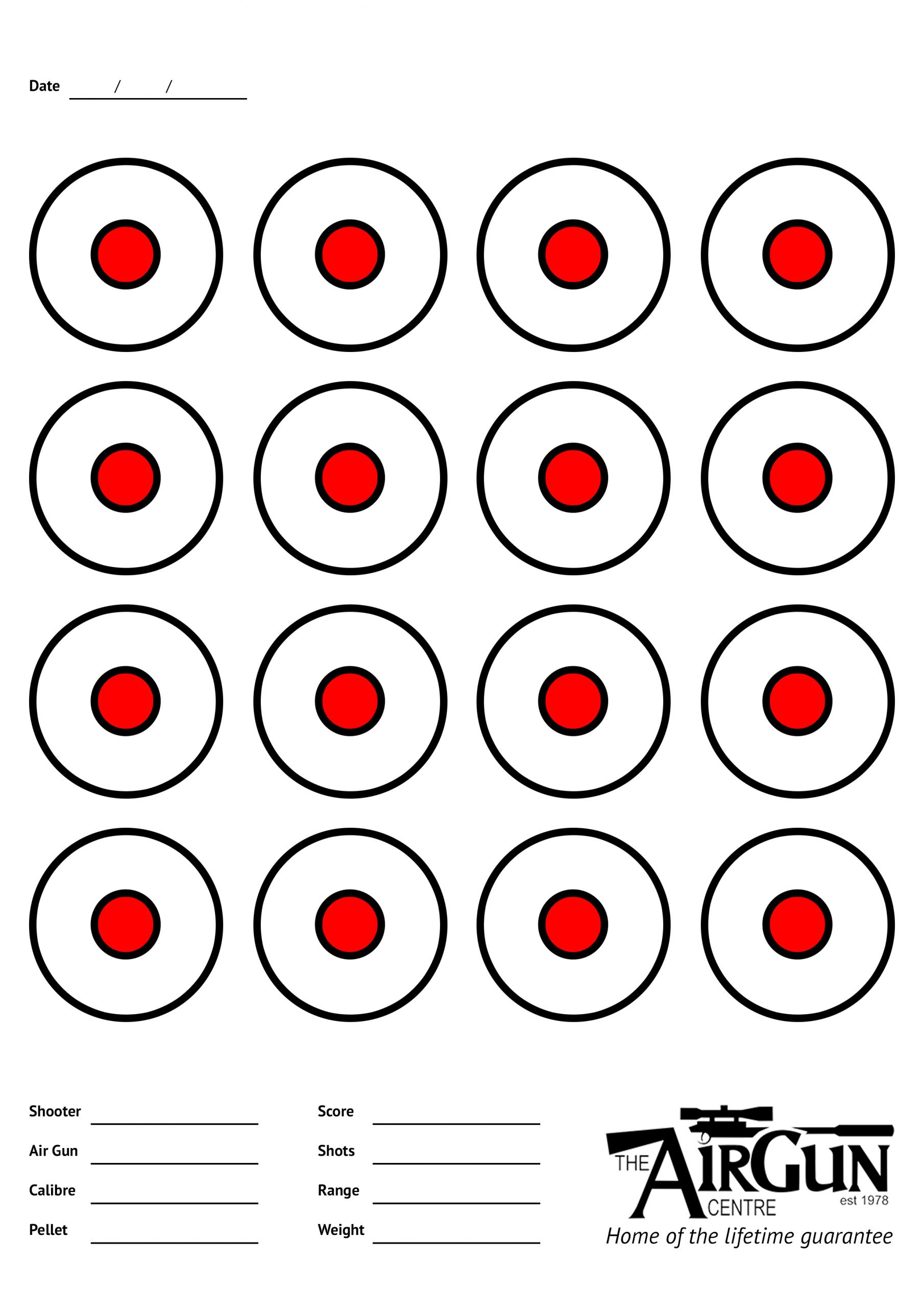 Free Printable Air Rifle Targets (A4, 17Cm & 14Cm) - The Airgun Centre pertaining to Free Printable Targets