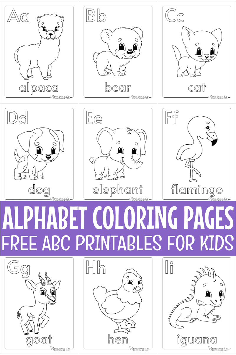 Free Printable Alphabet Coloring Pages For Kids pertaining to Free Printable Preschool Alphabet Coloring Pages