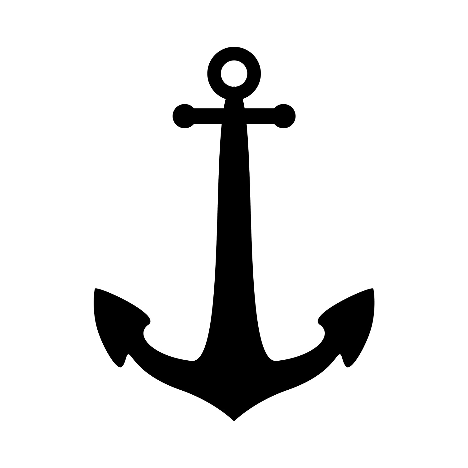 Free Printable Anchor Stencil / Anchor Outline - Jpeg regarding Free Printable Anchor Template