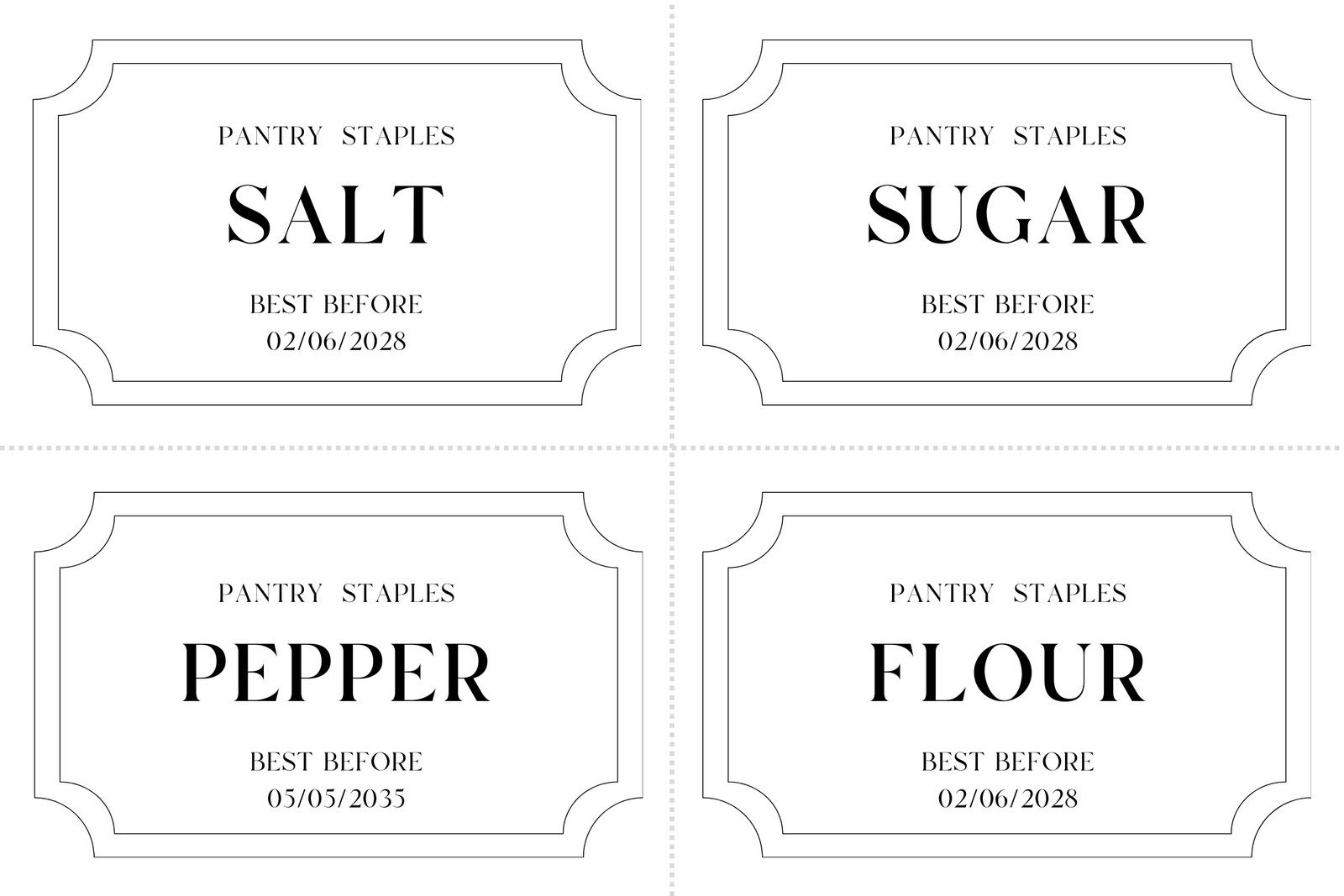 Free Printable And Customizable Kitchen Label Templates | Canva with Free Printable Baking Labels