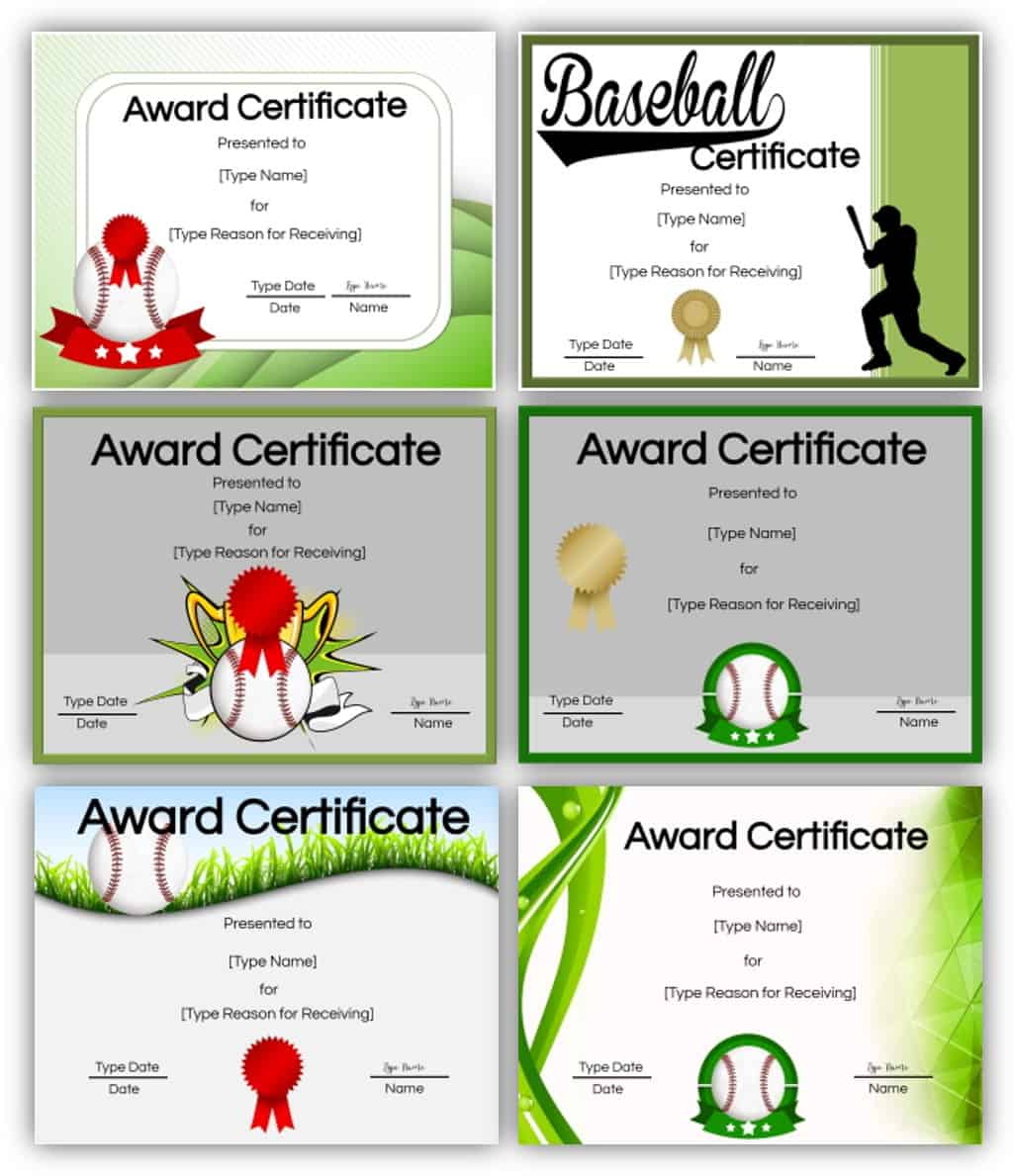 Free Printable And Editable Baseball Awards With Certificate within Free Printable Baseball Certificates