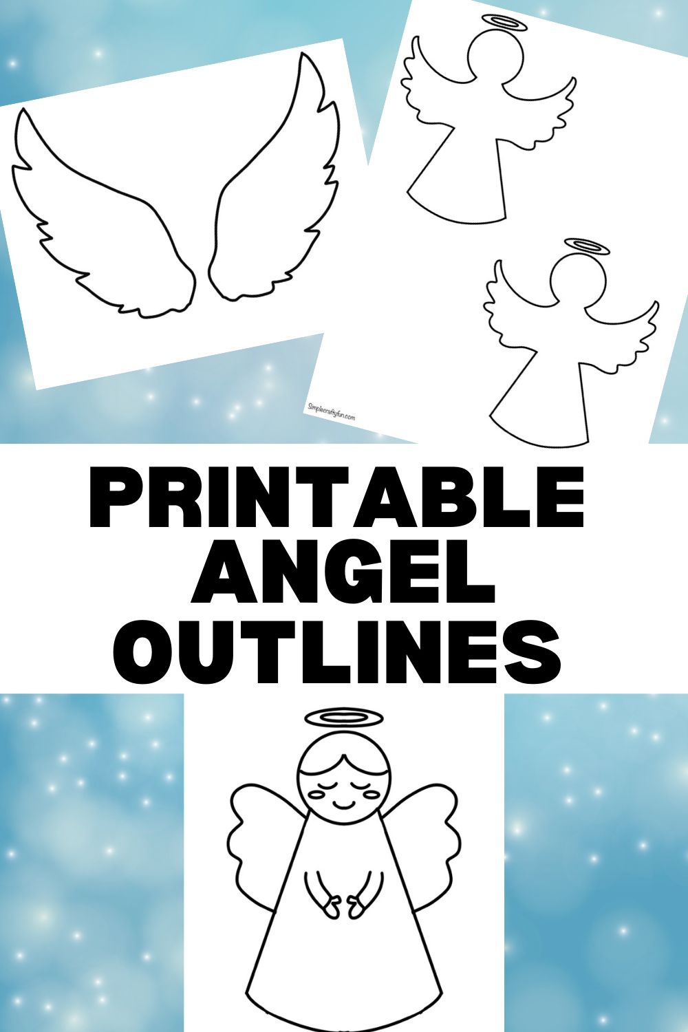 Free Printable Angel Craft Templates - with regard to Free Printable Angels