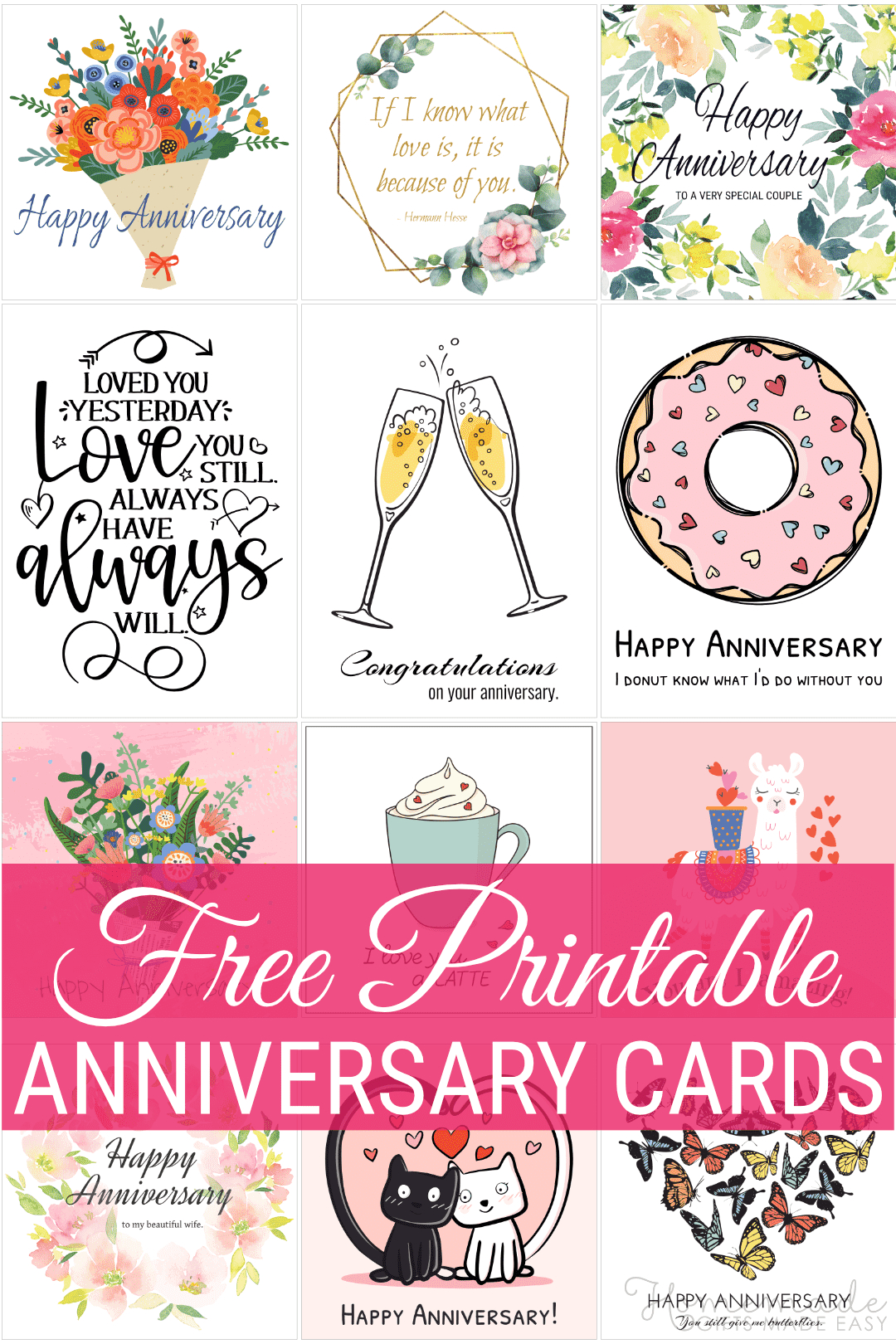 Free Printable Anniversary Cards throughout Printable Cards Free Anniversary