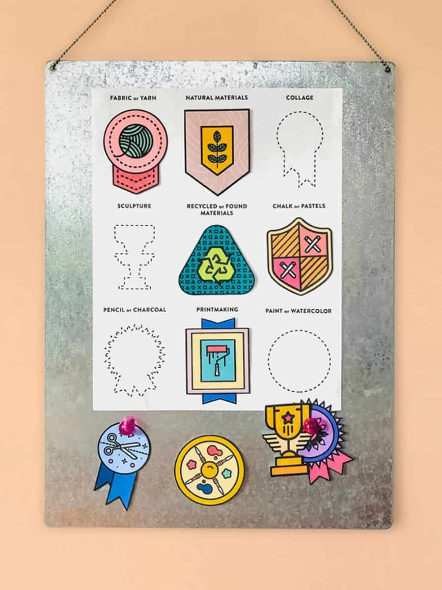 Free Printable Art Badges For Kids inside Free Printable Badges