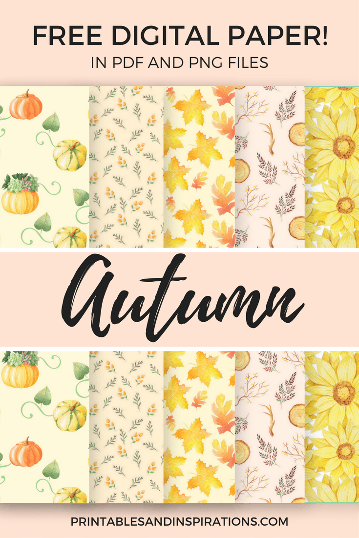Free Printable Autumn Digital Paper! (Seamless Pattern For inside Free Printable Scrapbook Paper Designs