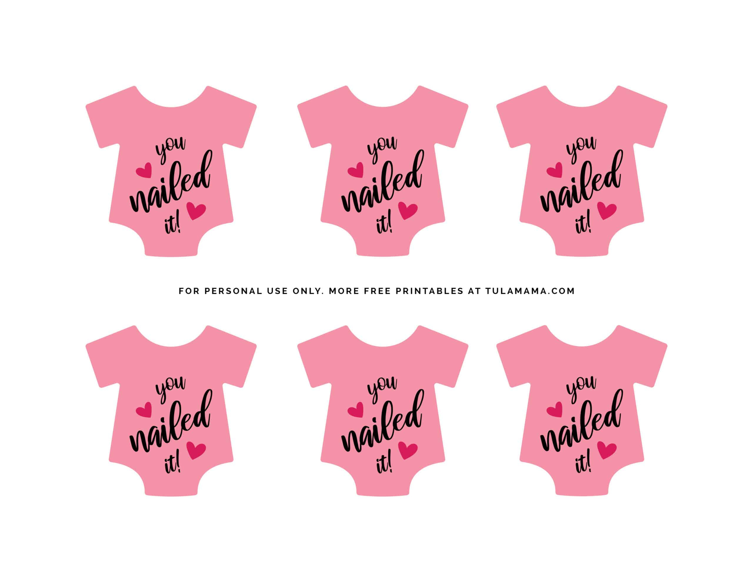 Free Printable Baby Onesie Template For Baby Shower Decorations in Free Printable Onesies