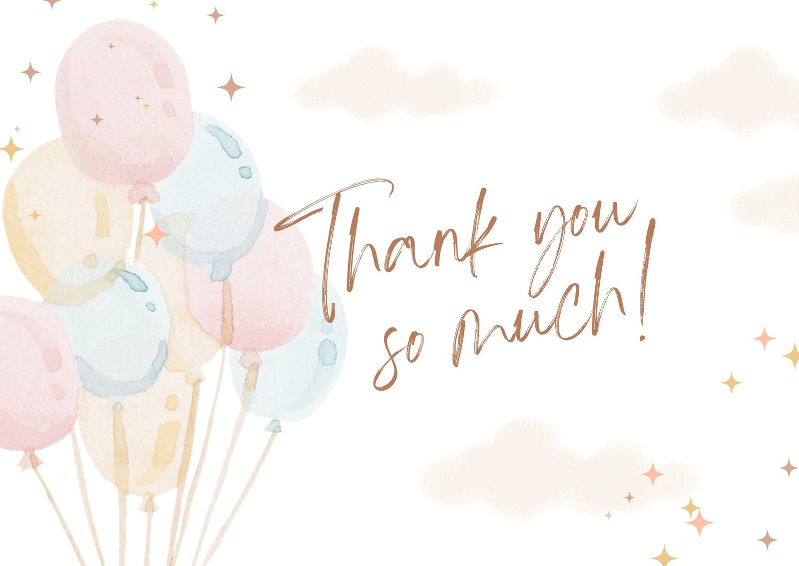 Free Printable Baby Shower Thank You Card Templates | Canva throughout Free Printable Baby Shower Thank You Cards