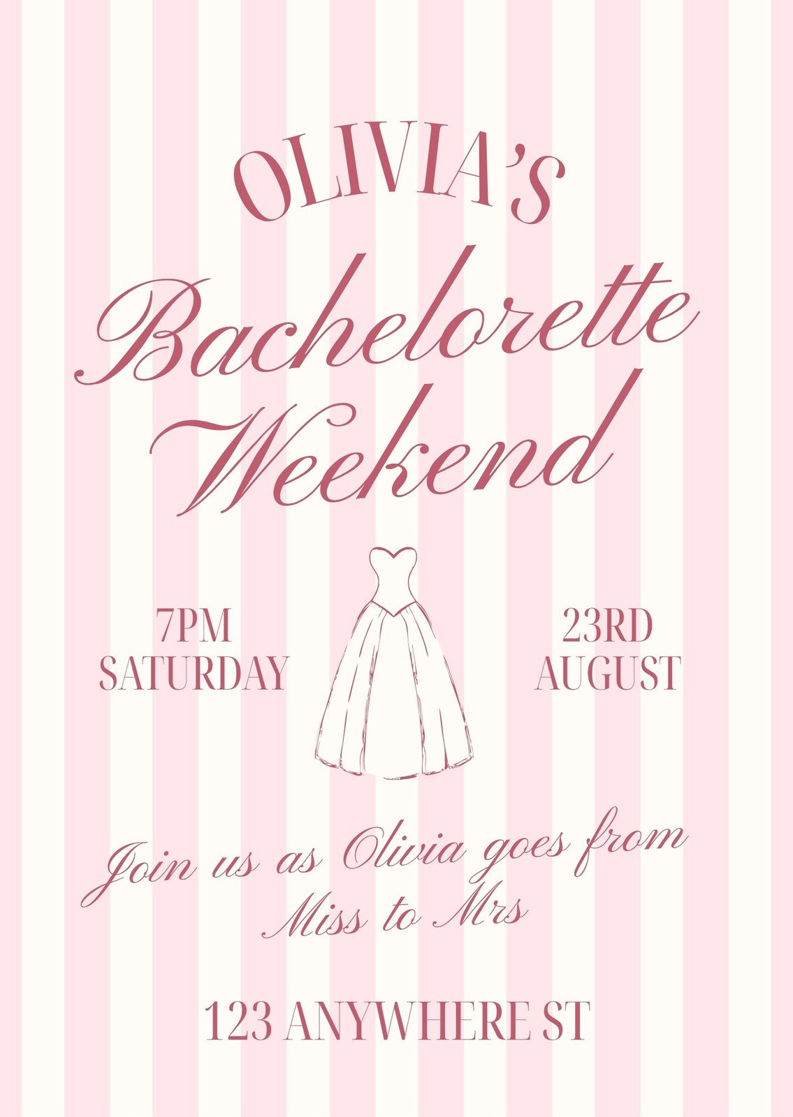 Free Printable Bachelorette Party Invitation Templates | Canva regarding Free Printable Bachelorette Signs