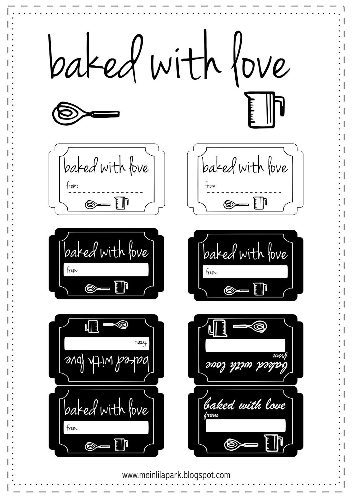 Free Printable Baked Goods Tags – Less Than Perfect Life Of Bliss throughout Free Printable Baking Labels