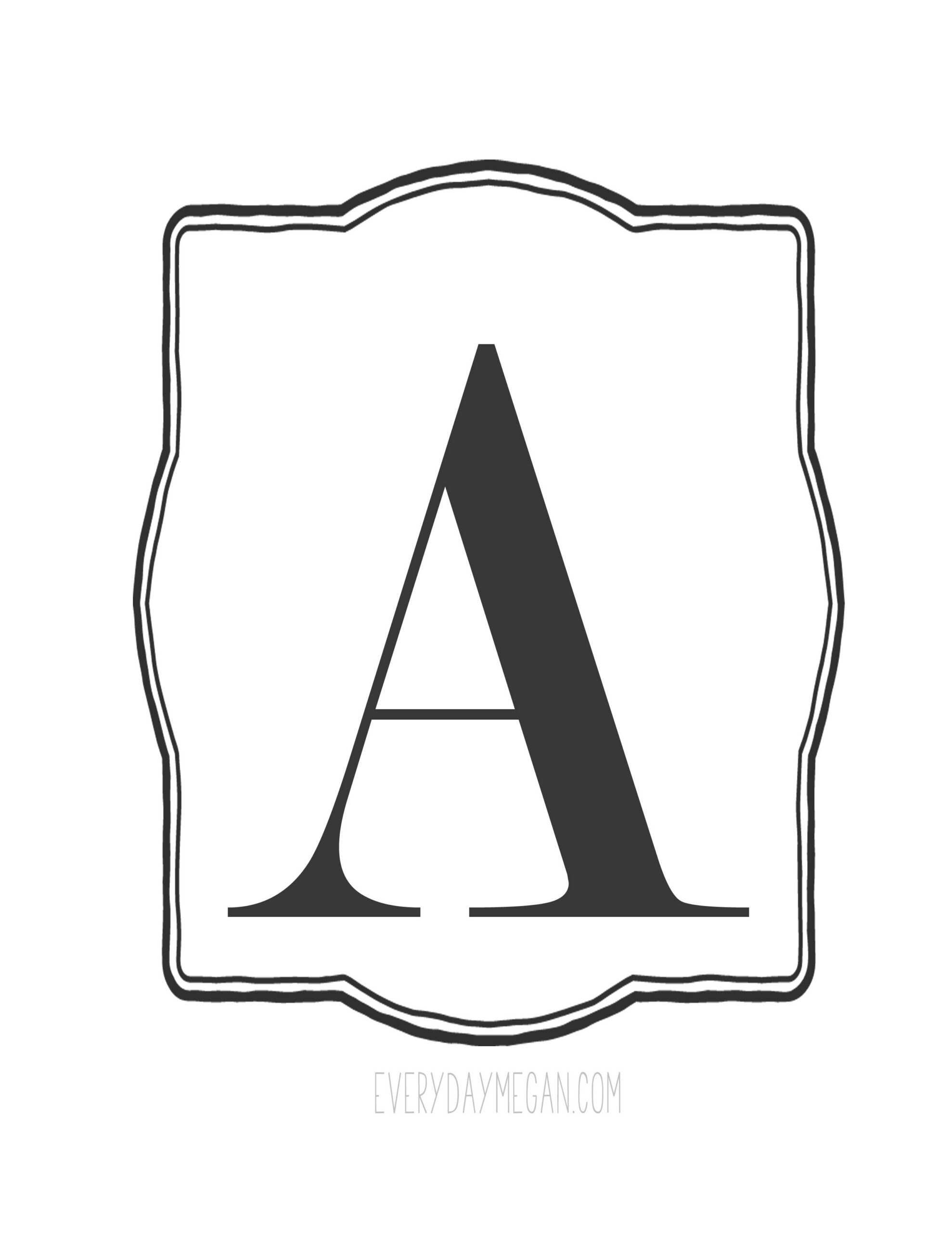 Free Printable Banner Letters - Make Your Own Banner - Worksheets in Printable Banner Letters Template Free
