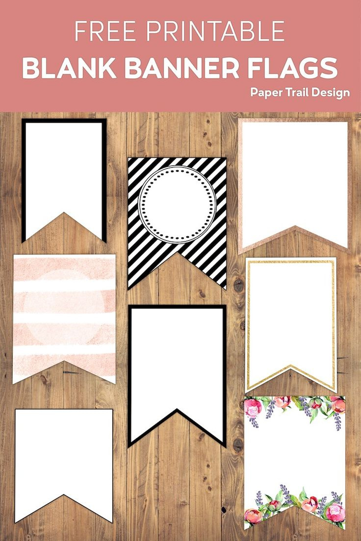 Free Printable Banner Templates {Blank Banners} - Paper Trail Design within Free Printable Banner Templates