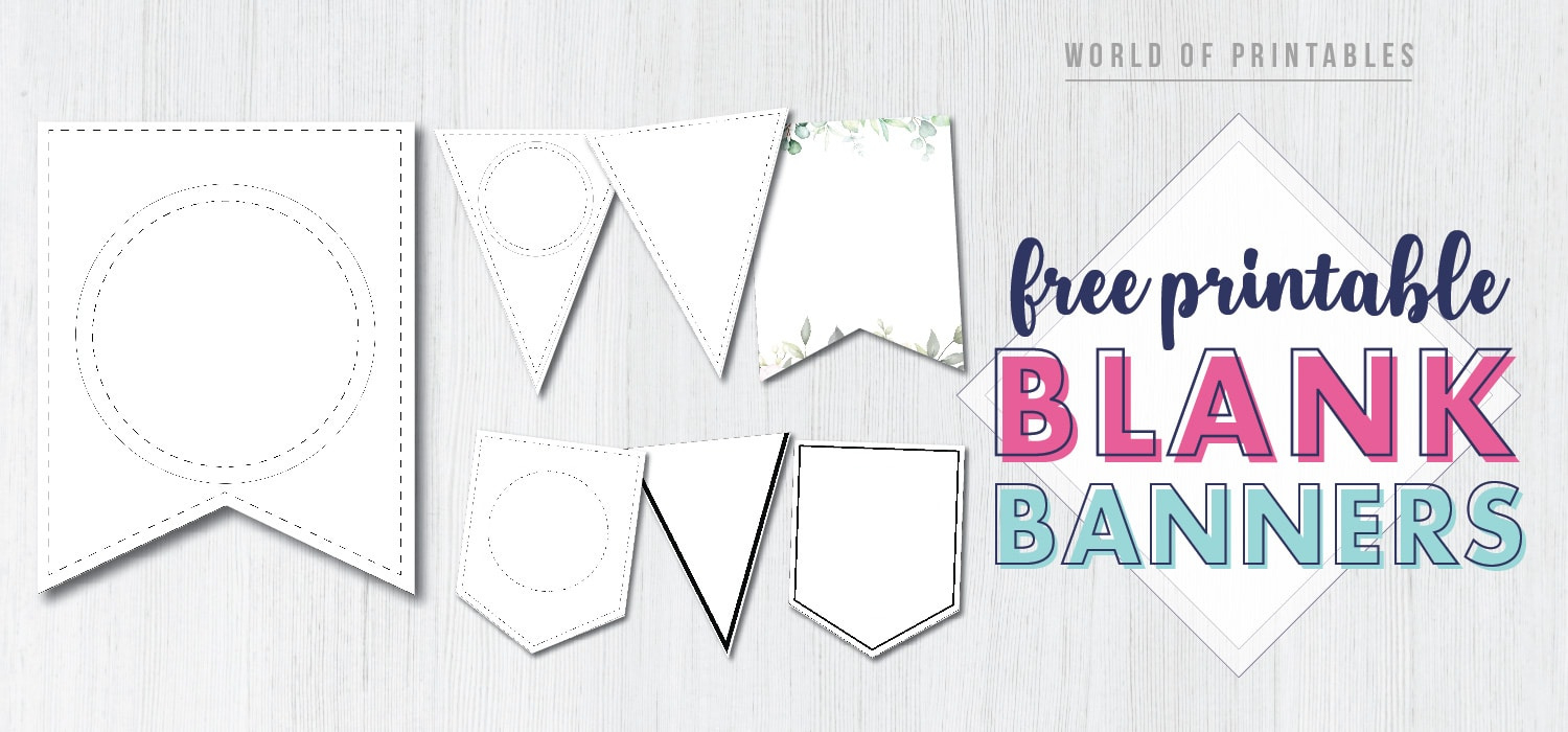 Free Printable Banner Templates (Blank Banners) - World Of Printables within Free Printable Banner Maker