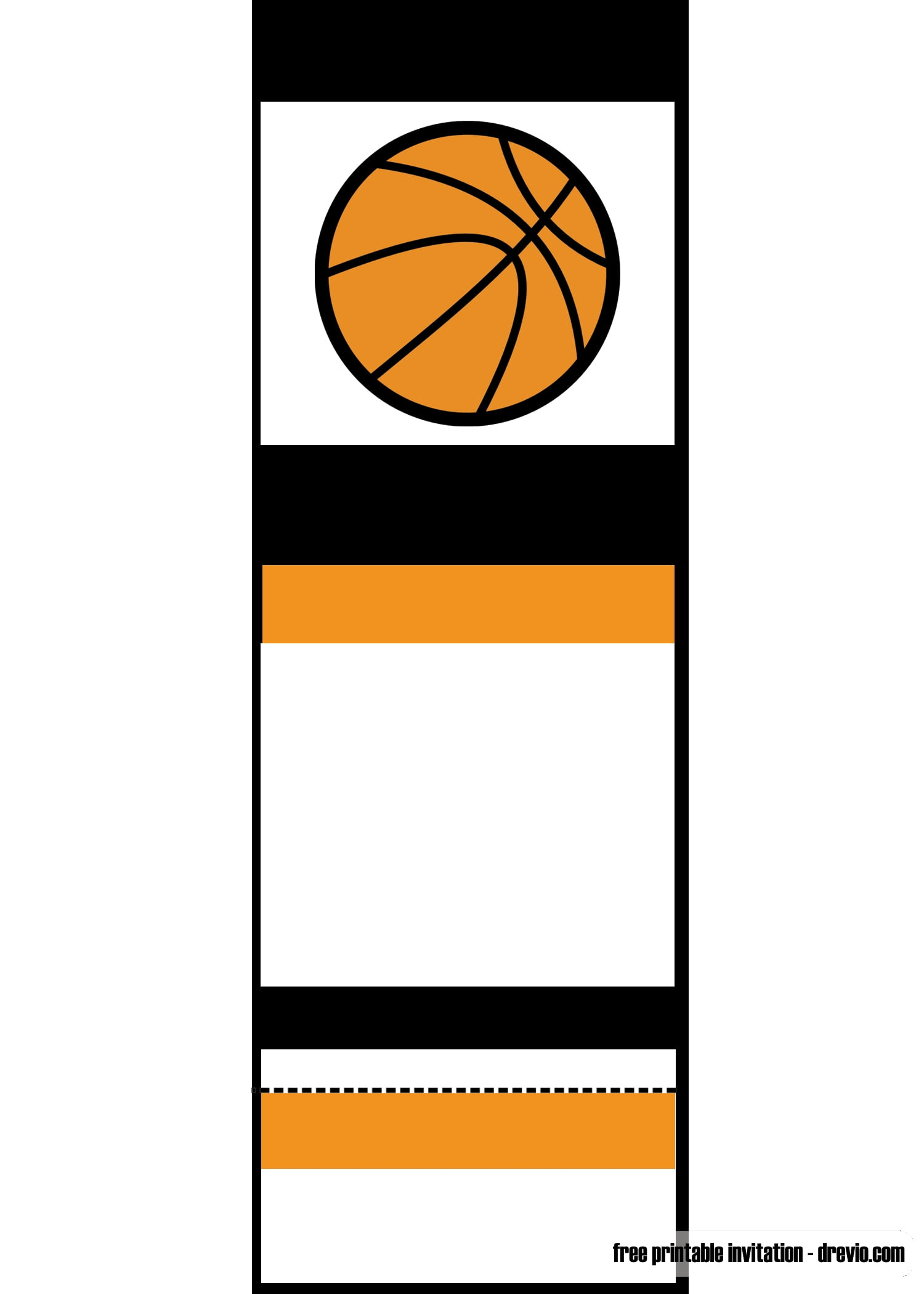 Free Printable Basketball Ticket Invitation Template - Download with Basketball Invites Free Printable