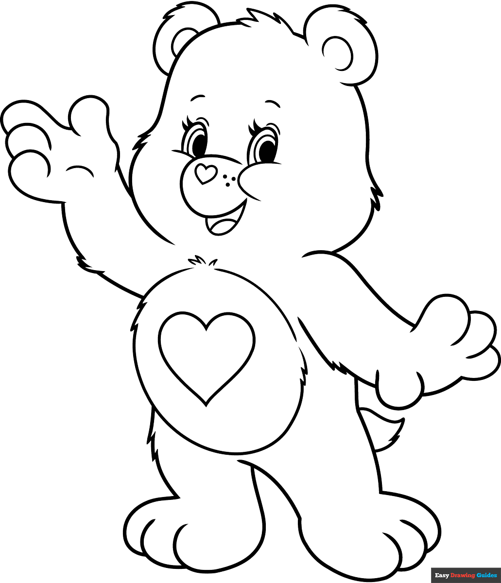 Free Printable Bear Coloring Pages For Kids in Teddy Bear Coloring Pages Free Printable