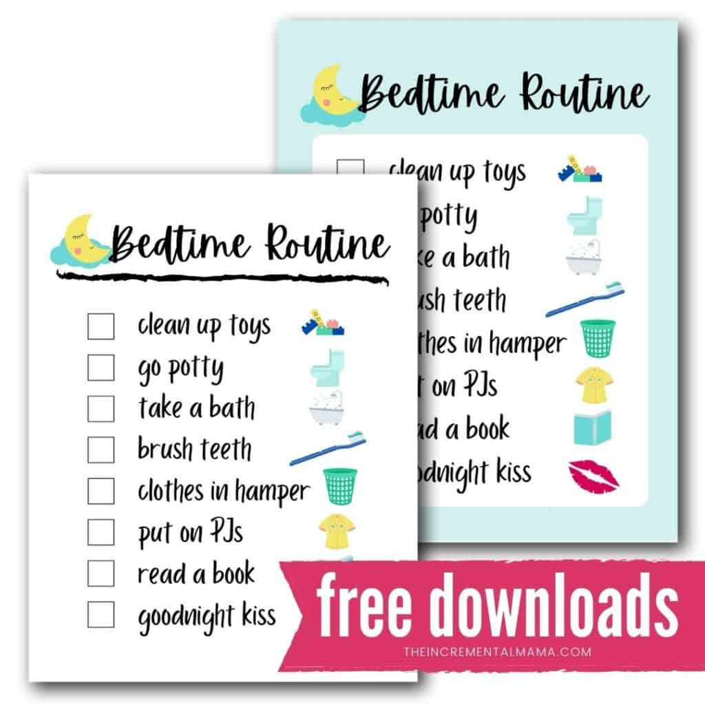 Free Printable Bedtime Routine Chart For A Smooth & Tear-Free Evening in Free Printable Bedtime Routine Chart