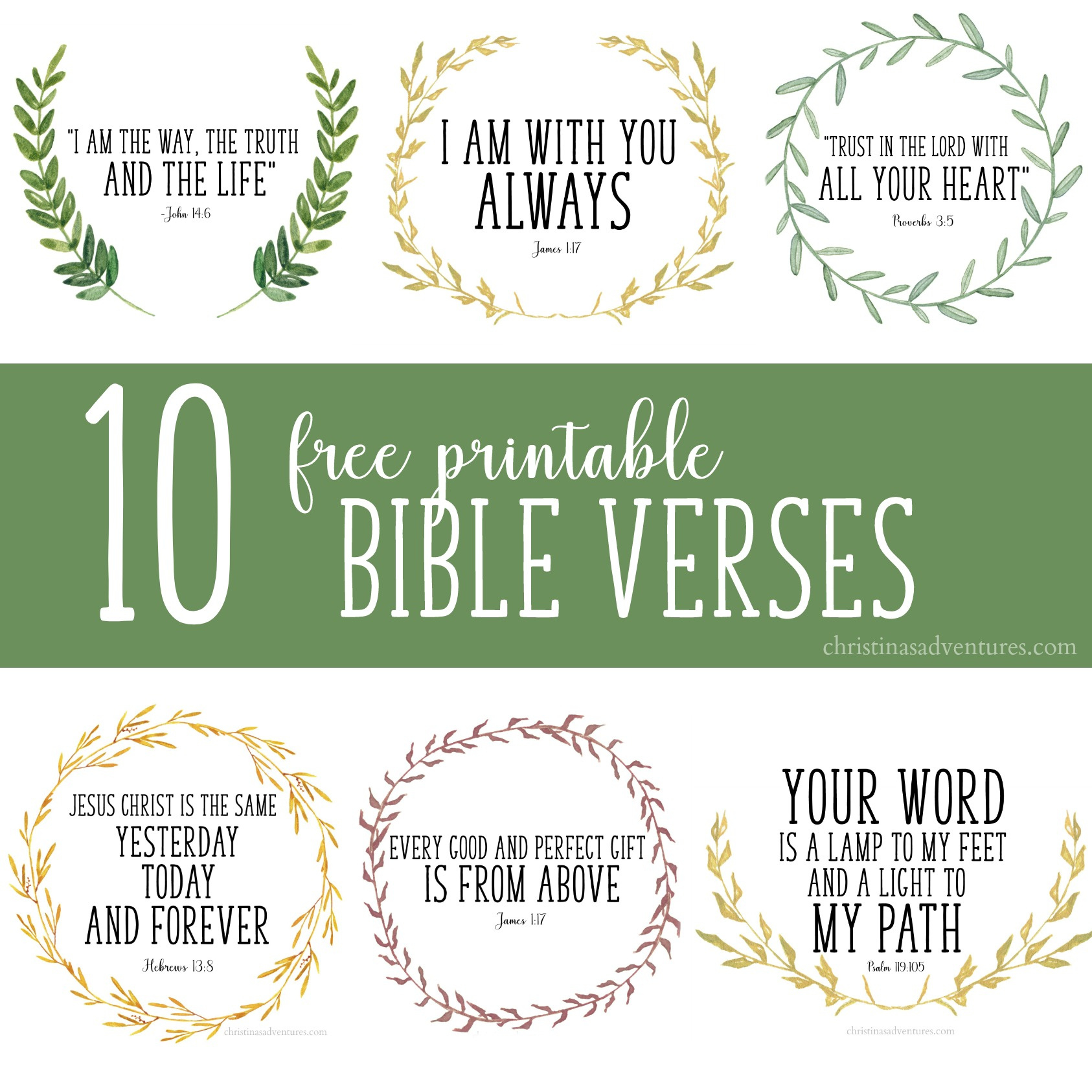 Free Printable Bible Verses - Christina Maria Blog pertaining to Free Printable Bible Verses