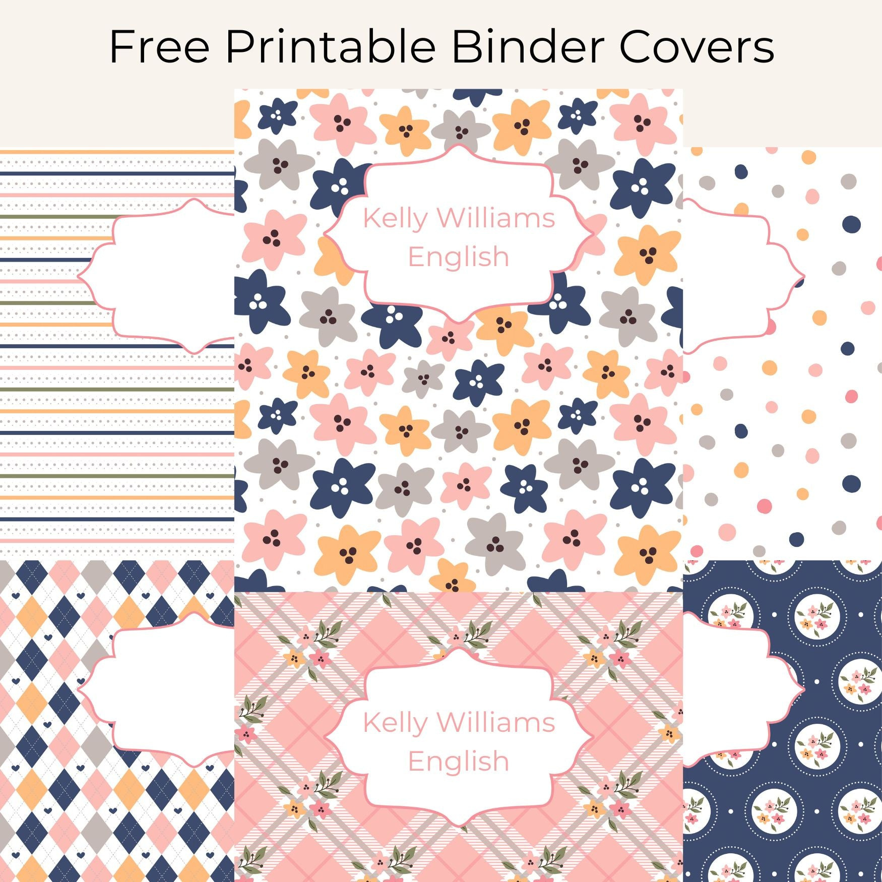 Free Printable Binder Covers - Download Over 100 Binder Cover with regard to Free Printable Customizable Binder Covers