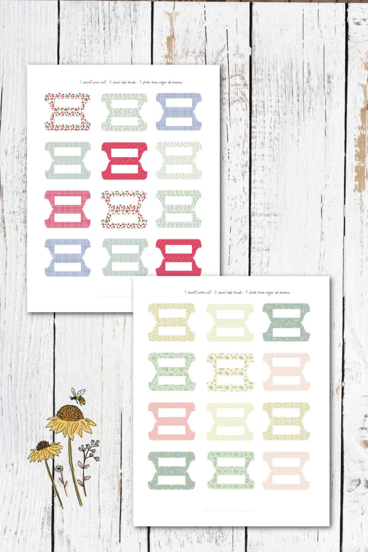 Free Printable Binder Divider Tabs : Heart'S Content Farmhouse inside Free Printable Tabs For Binders