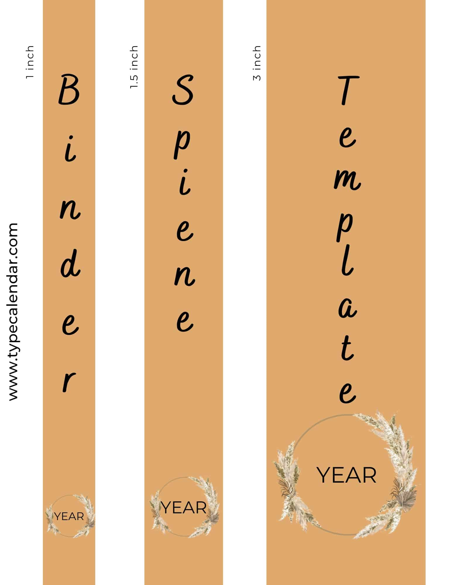 Free Printable Binder Spine Insert Templates [1, 2, 3 Inch] Label pertaining to Printable Binder Spine Inserts Free
